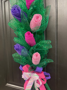 Assorted Rose Bud Bouquet, Graduation, Wedding, Baby and Bridal Shower Floral Decoration, KatsCreationsNMore
