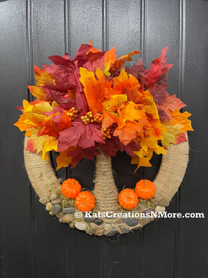 Fall Tree of Life Wreath, KatsCreationsNMore