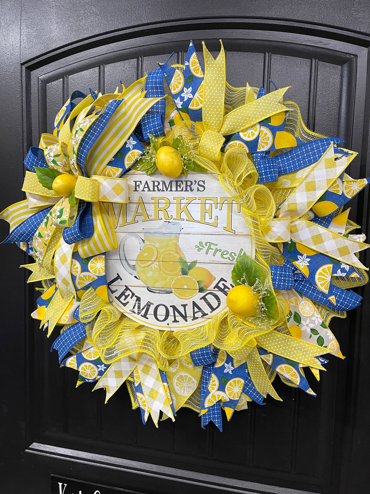 Farmers Market Fresh Lemonade, Kitchen Decor, Summer Lemons Front Door Decor, KatsCreationsnMore