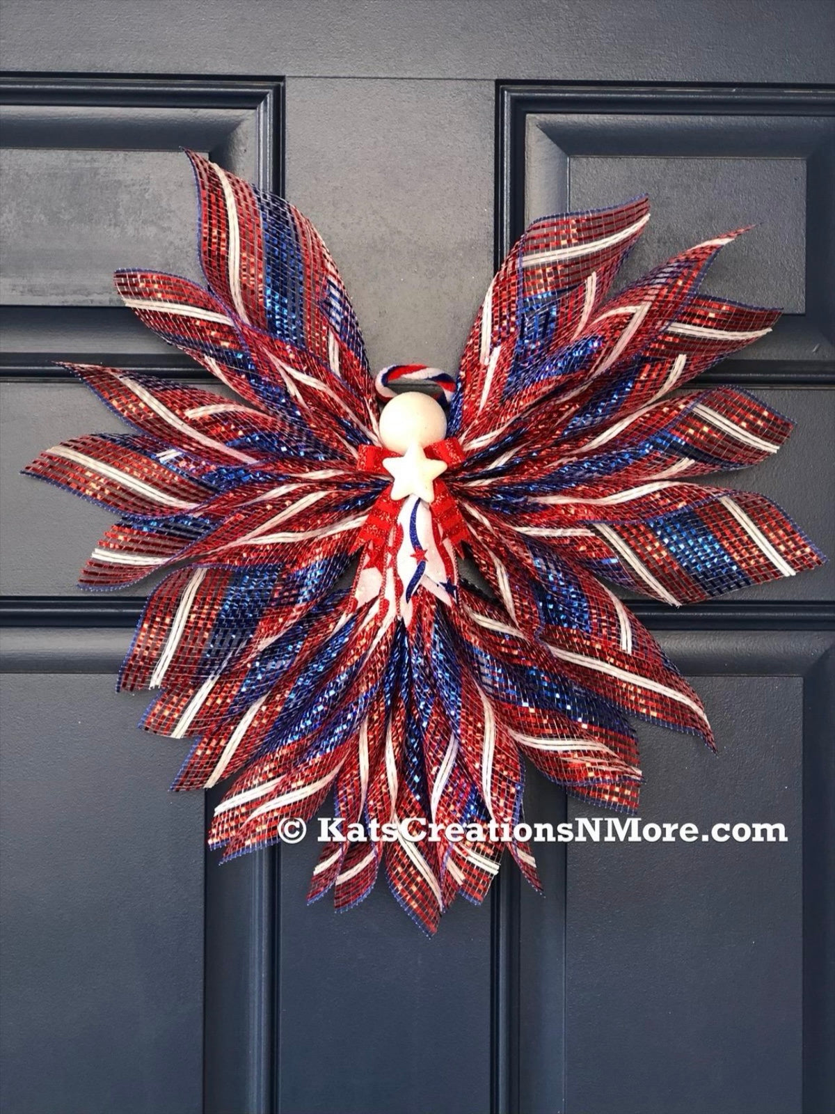 Patriotic Deco Mesh Angel/Tree Topper Video Tutorial - Instant Download!