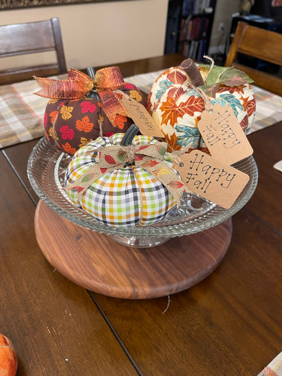 Handmade Fabric Pumpkins | Fall & Halloween Tabletop Decor