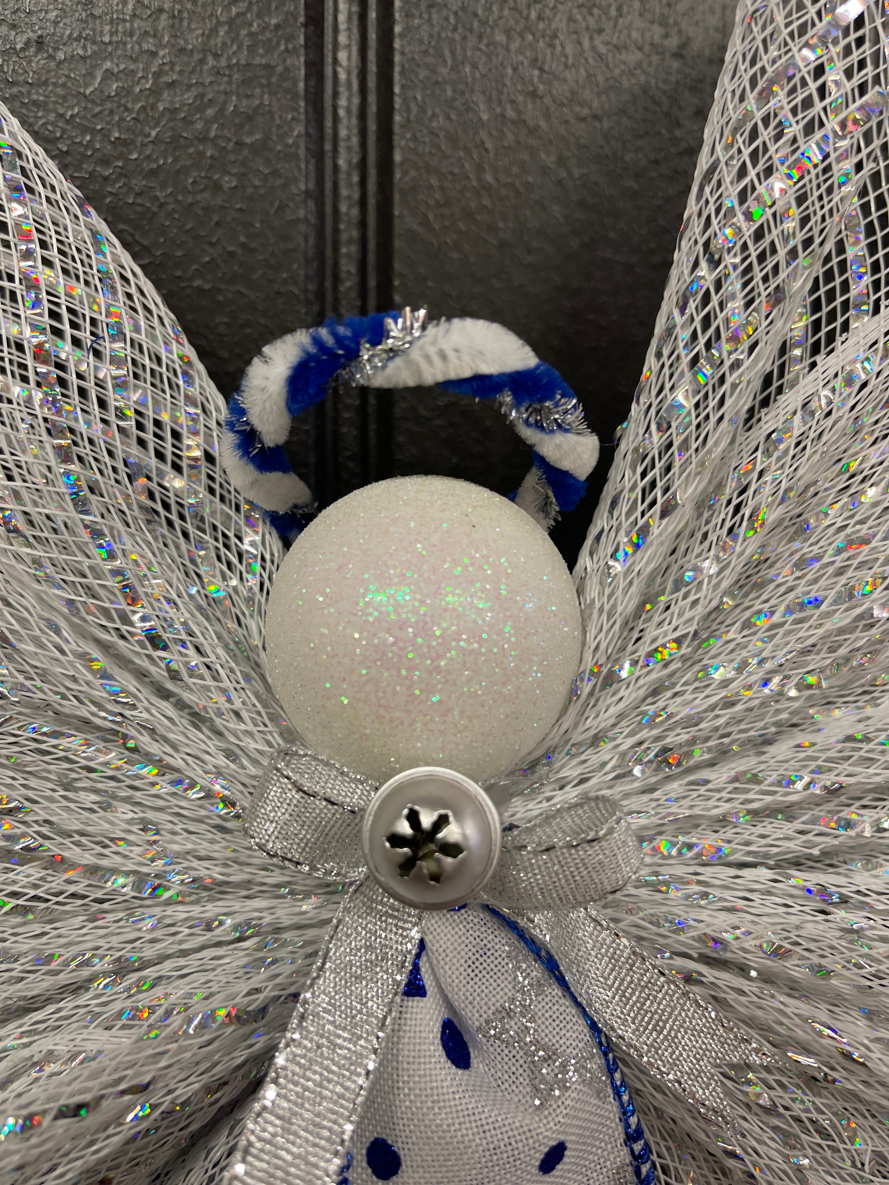 Israel Hanukkah Angel Tree Topper by KatsCreationsNMore