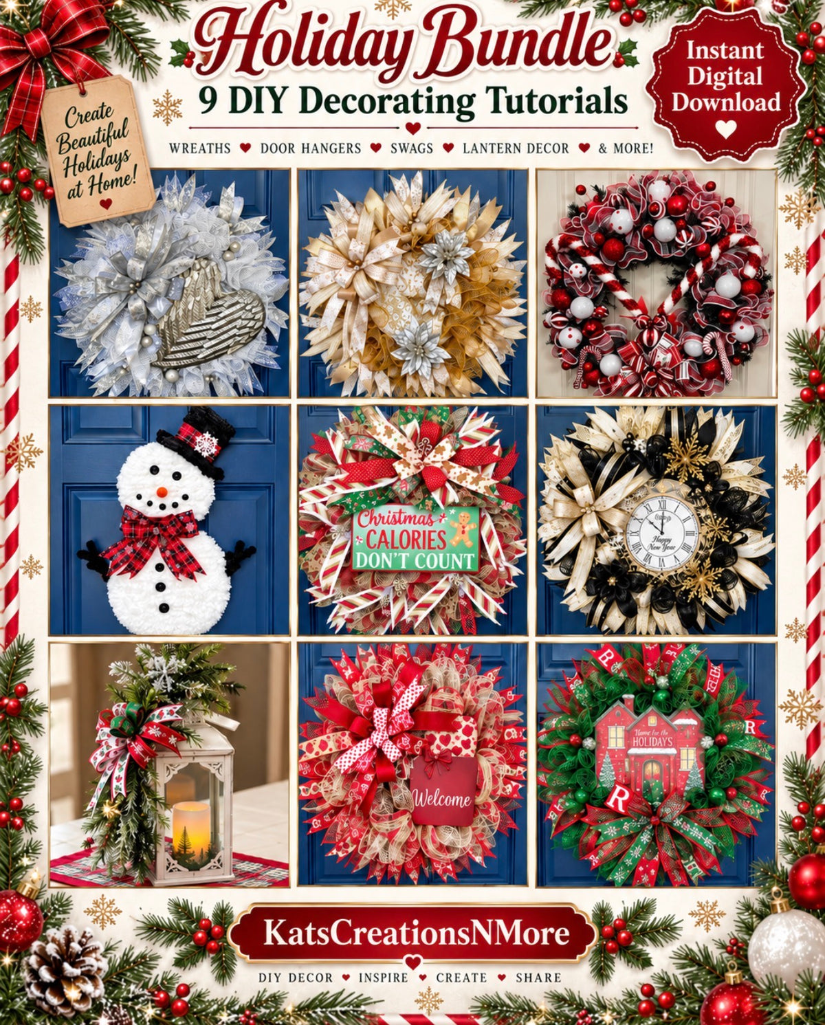 Holiday Bundle | 9 DIY Wreath & Seasonal Decor Tutorials