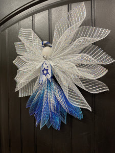 Israel Hanukkah Angel Tree Topper by KatsCreationsNMore