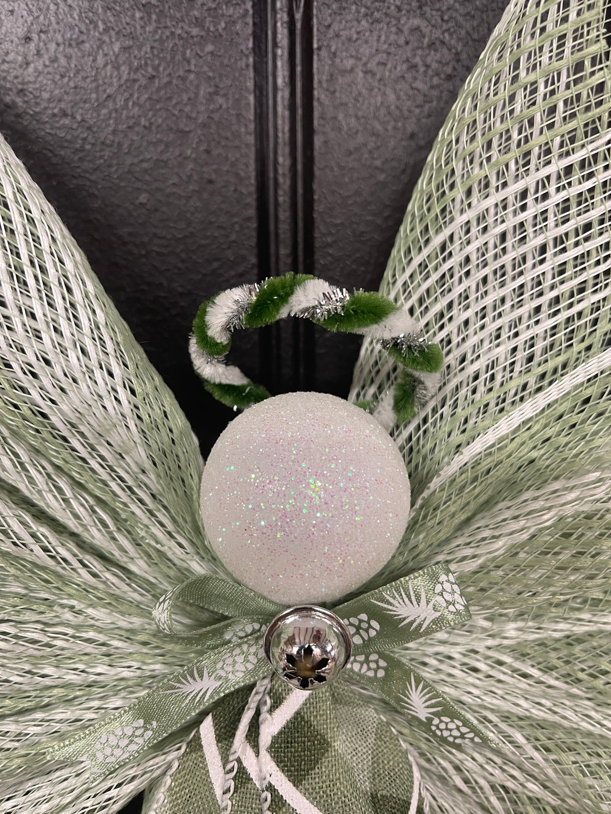 Spring Angel Tree Topper, Limited Edition Sage and Cream Angel Decor, KatsCreationsNMore