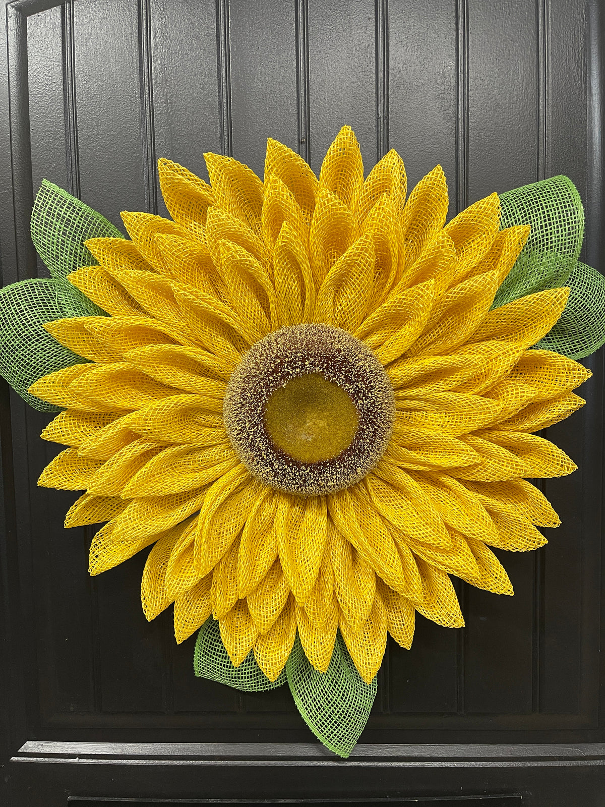Yellow Sunflower Wreath by KatsCreationsNMore