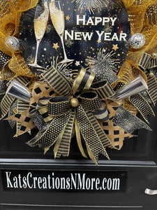 Happy New Years Wreath,