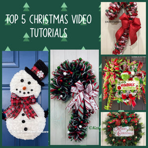 Top 5 Most Popular Christmas Tutorials from KatsCreationsNMore