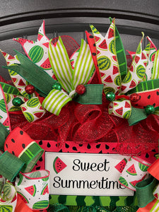 Sweet Summertime Watermelon Wreath, KatsCreationsNMore