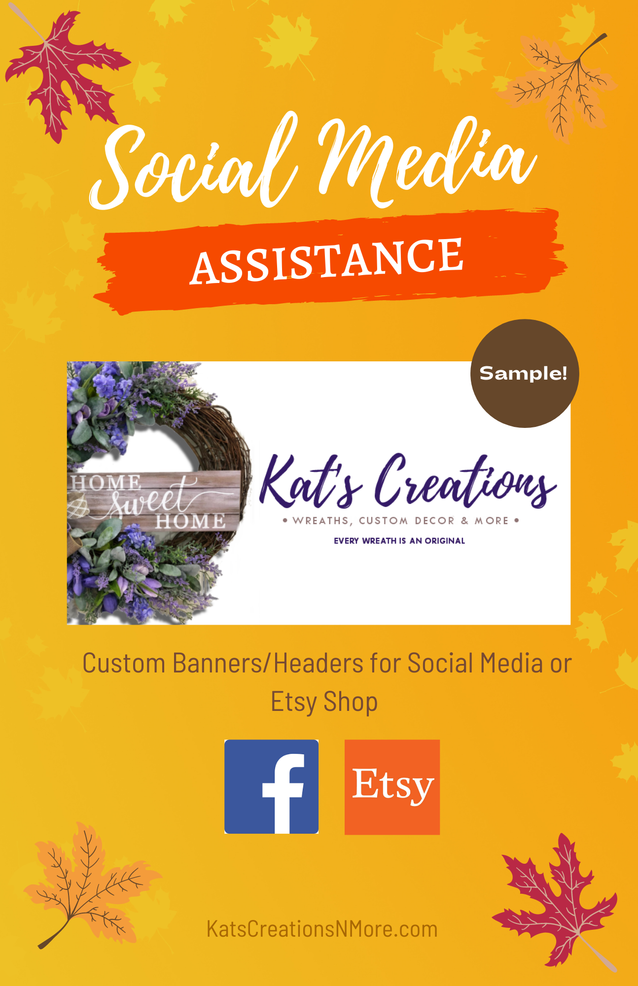 example graphic of custom banner creation service provided by Kat's Creations