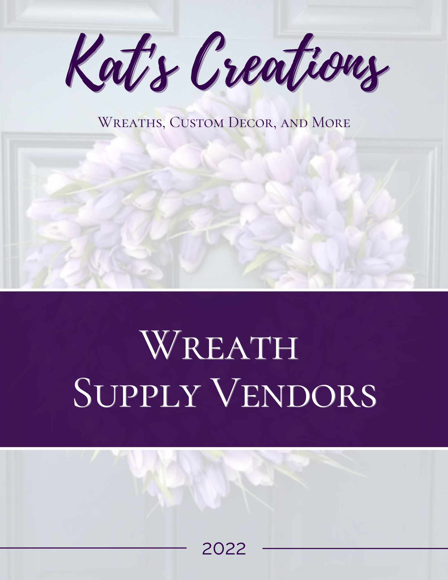 Kat’s Creations Wreath Supply Vendor Ebook