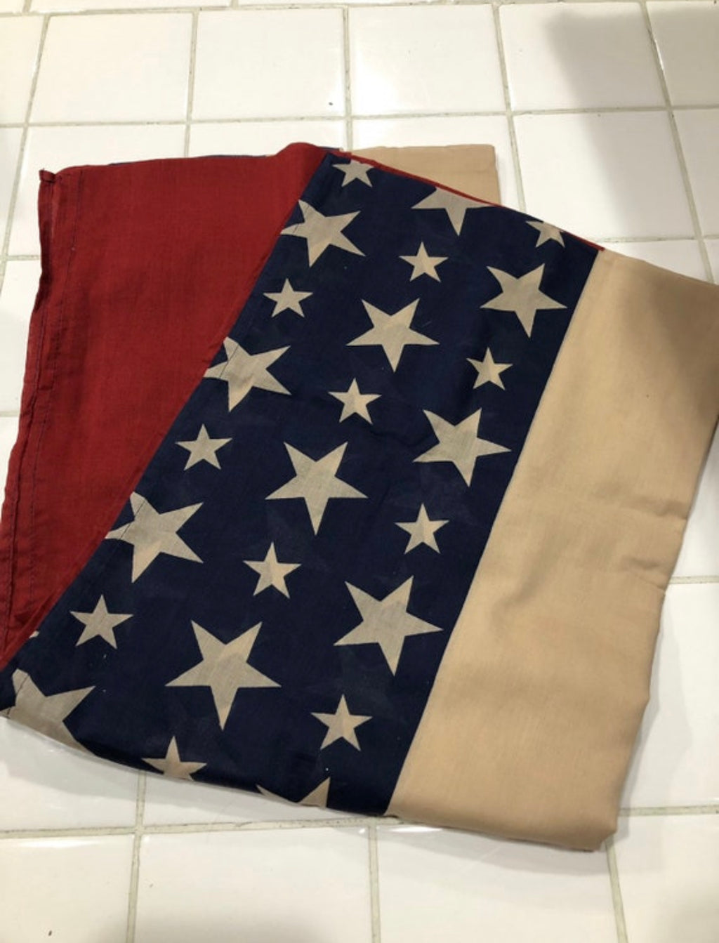 Patriotic American flag bunting