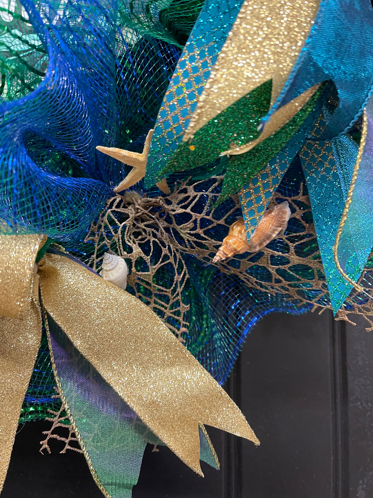 Mermaid Lagoon Beach Welcome Wreath, KatsCreationsNMore,